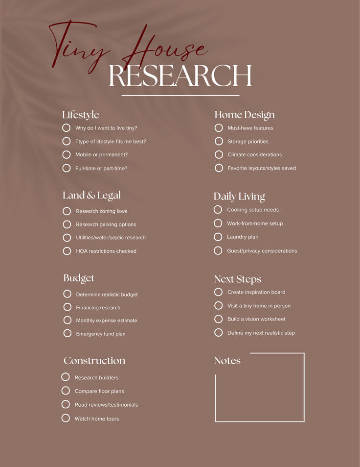 FREE Research Checklist FREE Research Checklist